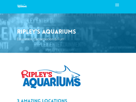 'ripleyaquariums.com' screenshot