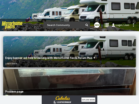 'motorhomefacts.com' screenshot