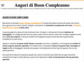 'auguribuoncompleanno.org' screenshot