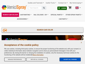 'vernicispray.co.uk' screenshot