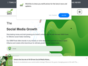 'thesocialmediagrowth.com' screenshot