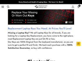 'replacementlaptopkeys.com' screenshot