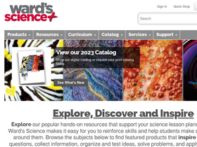 'wardsci.com' screenshot