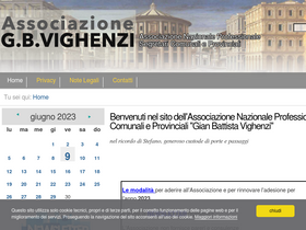 'segretaricomunalivighenzi.it' screenshot