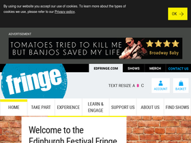 'edfringe.com' screenshot