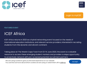 'icef.com' screenshot
