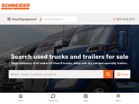 'schneidertrucks.com' screenshot
