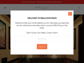 wallcovetings.com homepage screenshot