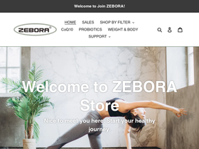 zeborabiotech.com homepage screenshot