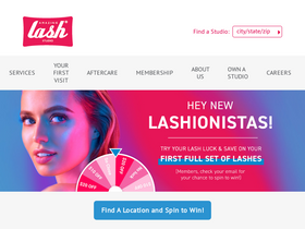 'amazinglashstudio.com' screenshot