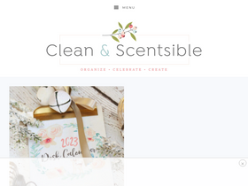 'cleanandscentsible.com' screenshot