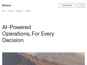'palantir.com' screenshot