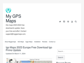'mygpsmaps.com' screenshot