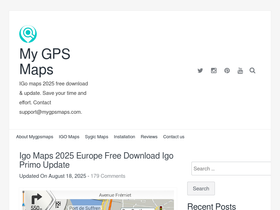 'mygpsmaps.com' screenshot