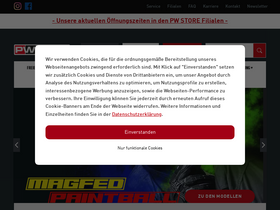 'pw-store.de' screenshot