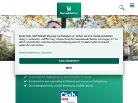 'hansemerkur.de' screenshot