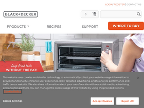 'blackanddeckerappliances.com' screenshot