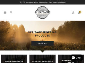 heritagesportingproducts.com homepage screenshot