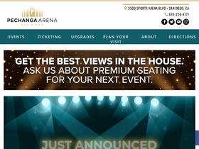 'pechangaarenasd.com' screenshot