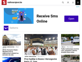 'radiosarajevo.ba' screenshot