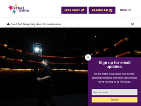'strazcenter.org' screenshot