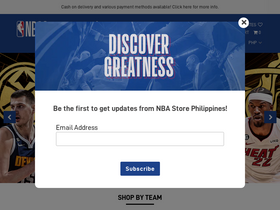 'nbastore.com.ph' screenshot