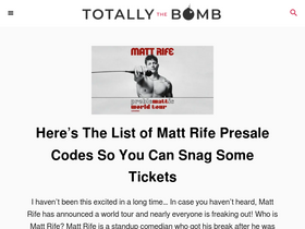 'totallythebomb.com' screenshot