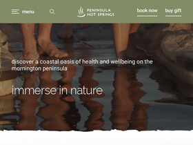 'peninsulahotsprings.com' screenshot