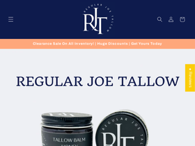 regularjoetallow.com homepage screenshot