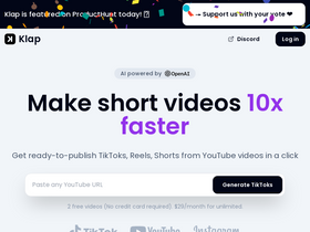 Klap - Turn any video into viral shorts.