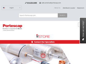 'portescap.com' screenshot