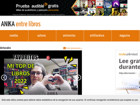 'anikaentrelibros.com' screenshot