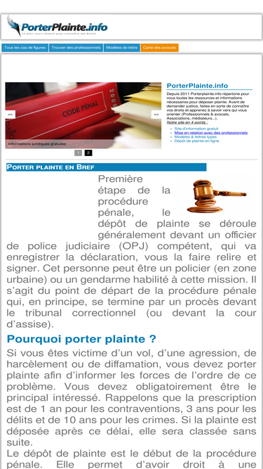 porterplainte.info
