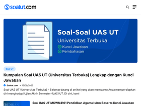 'soalut.com' screenshot