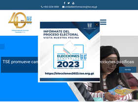 'tse.org.gt' screenshot
