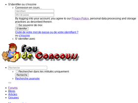 'foudeconcours.com' screenshot