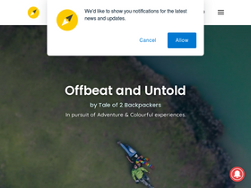 'taleof2backpackers.com' screenshot
