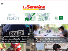 'lasemaineduroussillon.com' screenshot