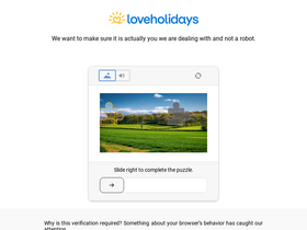 'loveholidays.com' screenshot