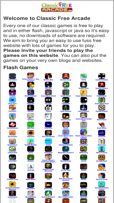 classicfreearcade.com