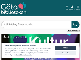 'gotabiblioteken.se' screenshot