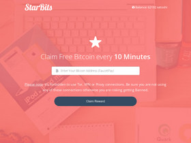 'starbits.io' screenshot