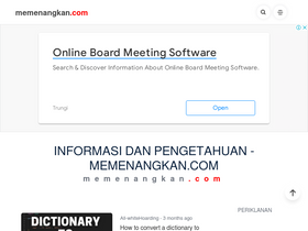 'memenangkan.com' screenshot
