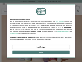 'happygreen.se' screenshot