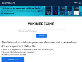 'wikimedecine.fr' screenshot