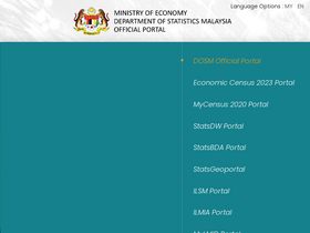 'dosm.gov.my' screenshot