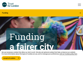 'trustforlondon.org.uk' screenshot