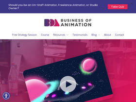 'businessofanimation.com' screenshot