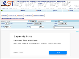 'eserviceinfo.com' screenshot