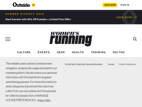 'womensrunning.com' screenshot